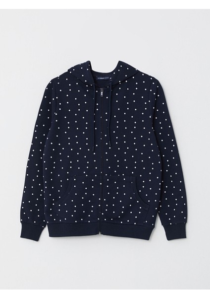 Yeni Sezon Kapüşonlu Puantiyeli Uzun Kollu Kadın Spor Hırka indirimleri