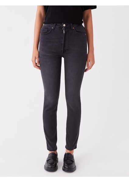 Yeni Sezon Yüksek Bel Straight Fit Kadın Jean Pantolon modelleri