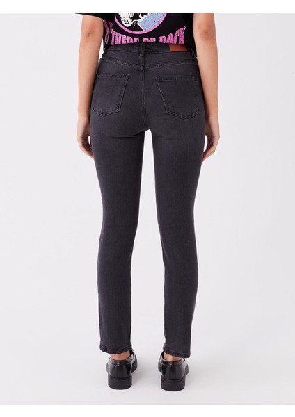 Yeni Sezon Yüksek Bel Straight Fit Kadın Jean Pantolon fırsatları