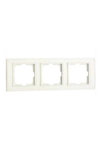 Beyaz Üçlü Çerçeve - Priz ve Anahtar Için Uyumlu Çerçeve fiyatları