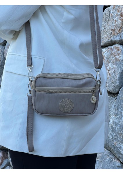 Vera Mini Model Bej Kadın El ve Omuz Çantası modelleri