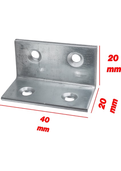 (25 Adet) Metal Köşebent 40X20X20 mm L Demiri Gönye Mobilya Dolap Duvar Sabitleme Bağlantı Aparatı modelleri