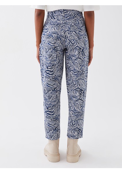 Yeni Sezon Standart Fit Desenli Kadın Pantolon indirimleri