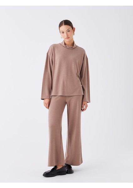 Yeni Sezon Balıkçı Yaka Düz Uzun Kollu Kadın Kazak modelleri