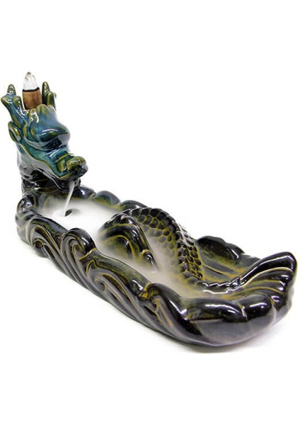 Ejderha Tasarım Mix Renkli Geri Akışkanlı Seramik Tütsülük fiyatları