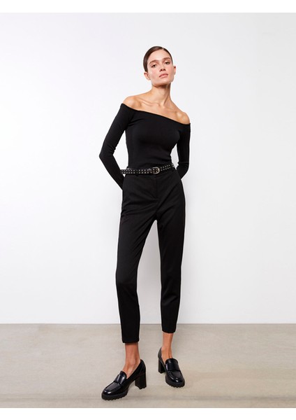 Yeni Sezon Kadın Havuç Kesim Düz Pantolon