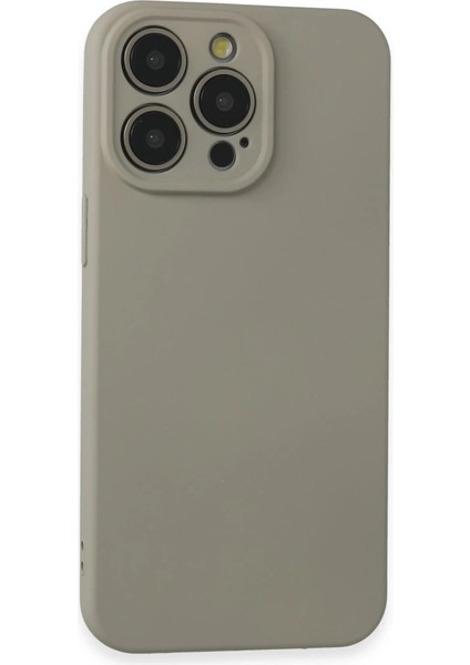 Iphone 15 Pro Max Kılıf Nano Içi Kadife Silikon - Beyaz Titanyum