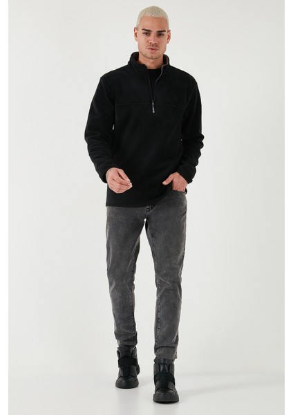 Slim Fit Anti-Pilling Tüylenme Yapmayan Bato Yaka Kışlık Şardonlu Polar Erkek Polar 5906001 fiyatları