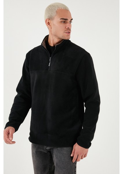 Slim Fit Anti-Pilling Tüylenme Yapmayan Bato Yaka Kışlık Şardonlu Polar Erkek Polar 5906001 modelleri