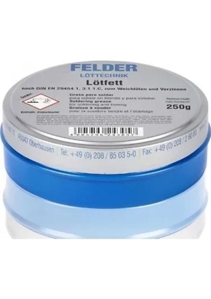 Felder Lötfett Lehim Pastası 250 gr fiyatları