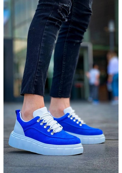 Lvsqvr KB-X10 Kuback Sax Süet Beyaz Yüksek Taban Günlük Spor Ayakkabı Mavi (Numara: 42) fiyatları