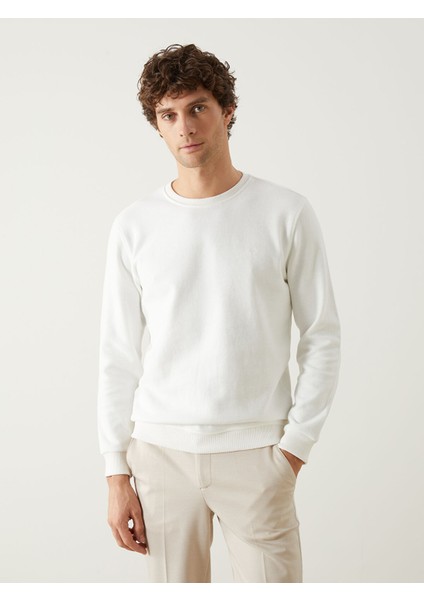 Yeni Sezon Bisiklet Yaka Uzun Kollu Erkek Sweatshirt