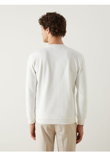 Yeni Sezon Bisiklet Yaka Uzun Kollu Erkek Sweatshirt fırsatları