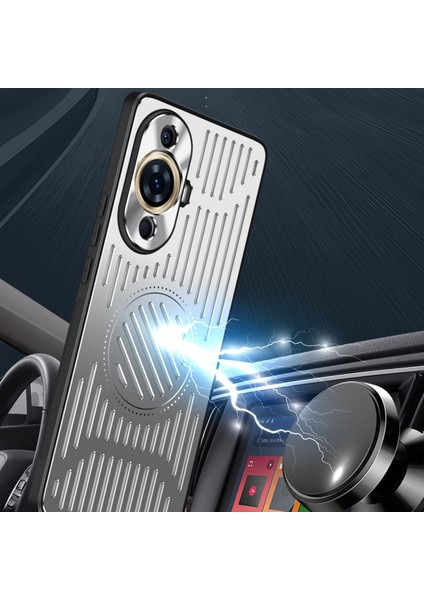 Huawei Nova 11 Kılıfı, Manyetik Metal Isı Dağıtıcı Koruyucu Kılıf-Mavi (Yurt Dışından) fırsatları