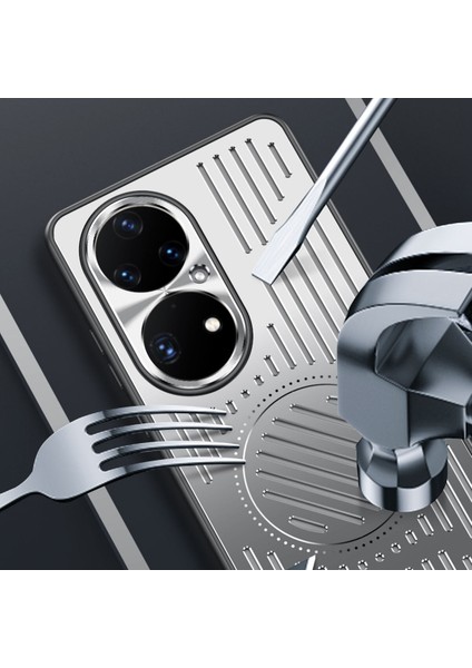 Huawei P50 Pro Kılıfı, Manyetik Metal Isı Dağıtıcı Koruyucu Kılıf-Siyah (Yurt Dışından) indirimleri