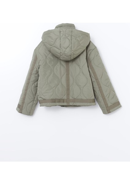 Yeni Sezon Kapüşonlu Kapitone Kız Çocuk Mont fiyatları