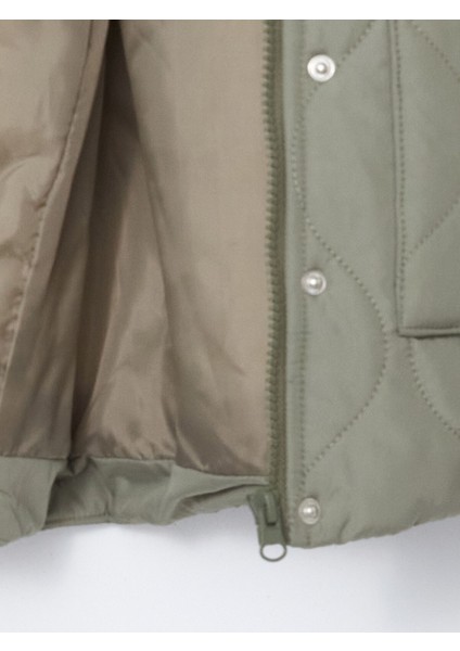 Yeni Sezon Kapüşonlu Kapitone Kız Çocuk Mont modelleri