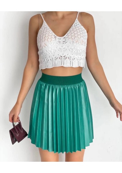 Lvsqvr Lastikli Piliseli Lak Etek Yeşil S23901 (Beden: S) fiyatları