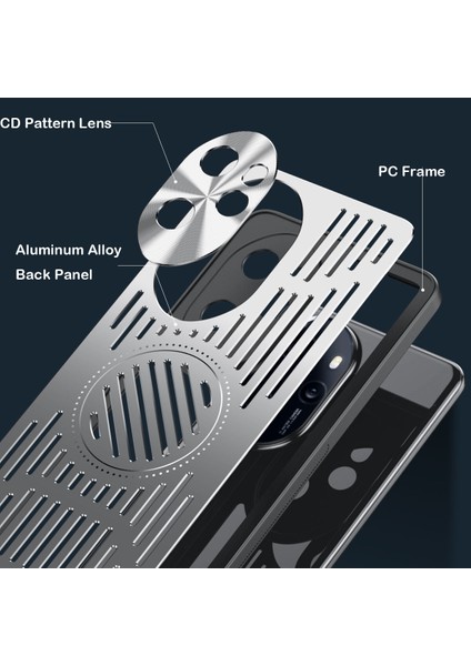 Honor 100 Pro Kılıfı, Manyetik Metal Isı Dağıtıcı Koruyucu Kılıf-Mavi (Yurt Dışından) fiyatları