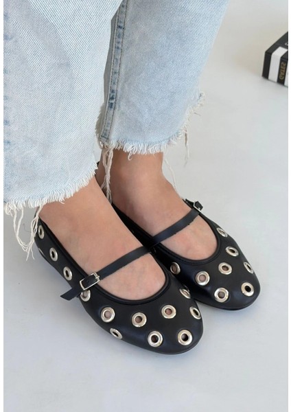 Lvsqvr Tinta Siyah Cilt Babet Ayakkabı (Numara: 37) fiyatları