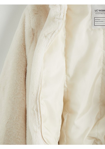 Yeni Sezon Kapüşonlu Kız Çocuk Suni Kürk Kaban modelleri