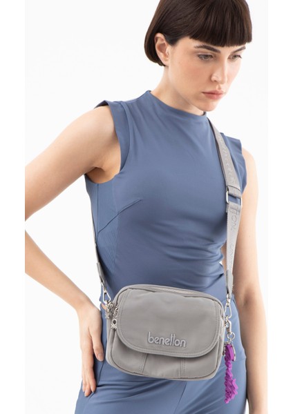 Benetton Kadın Çapraz Çanta Gri BNT1493 modelleri