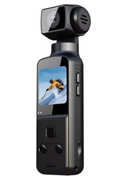 4K Ultra Hd 270° Döndürülebilir Su Geçirmez Wifi Vlog Spor ve Aksiyon Kamerası fiyatları