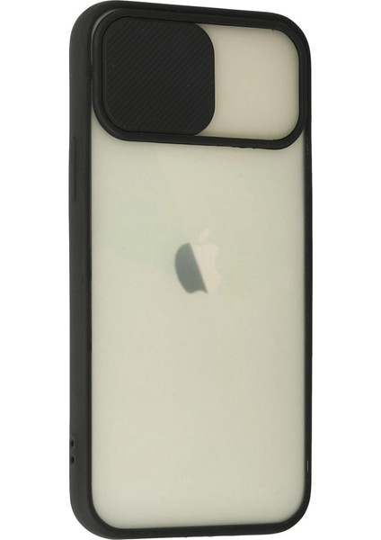 Iphone 12 Kılıf Palm Buzlu Kamera Sürgülü Silikon - Siyah fiyatları