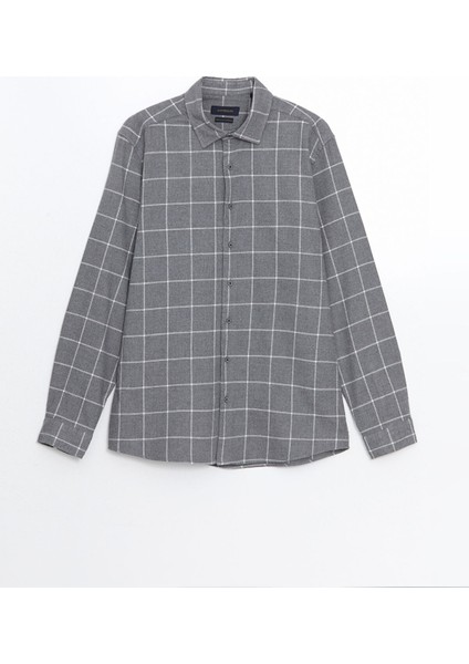 Yeni Sezon Regular Fit Uzun Kollu Ekose Erkek Gömlek indirimleri