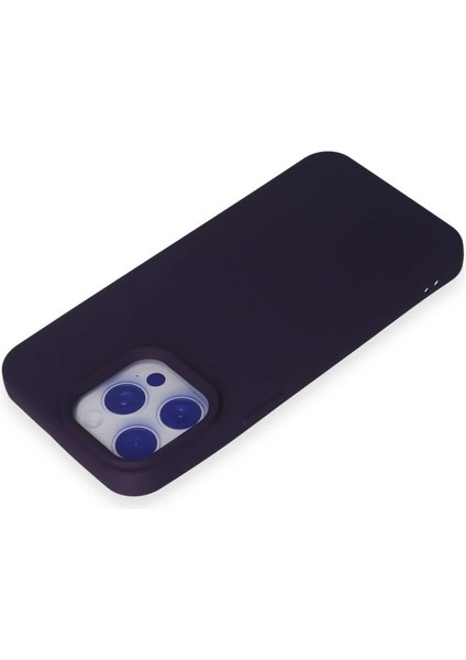 Iphone 15 Pro Max Kılıf Nano Içi Kadife Silikon - Mor modelleri