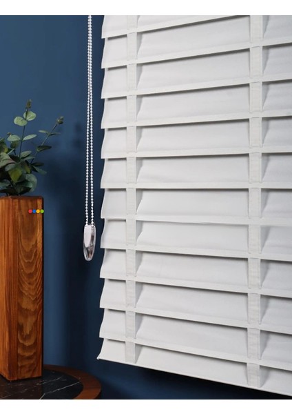 Picasso Shadow Silüet Kumaş Jaluzi Store Perde, Alüminyum Kasalı Yüksek Kaliteli - Krem 5464XSHADOW