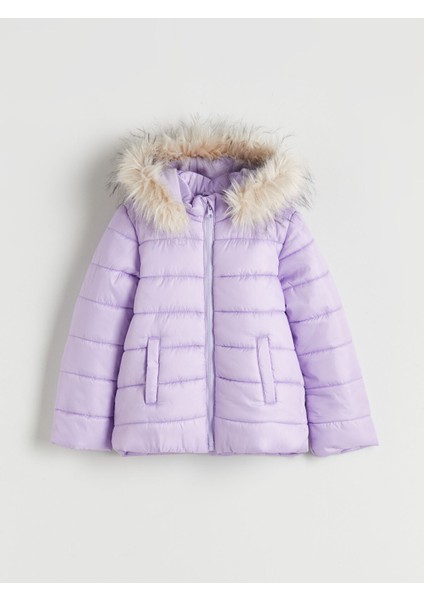 Yeni Sezon Kapüşonlu Kız Çocuk Şişme Mont