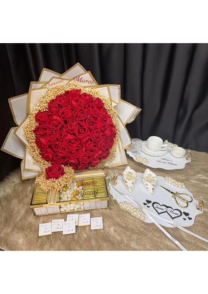Kız Isteme ve Söz Nişan Çikolata & Sunum Seti – Lüks Tasarım fiyatları