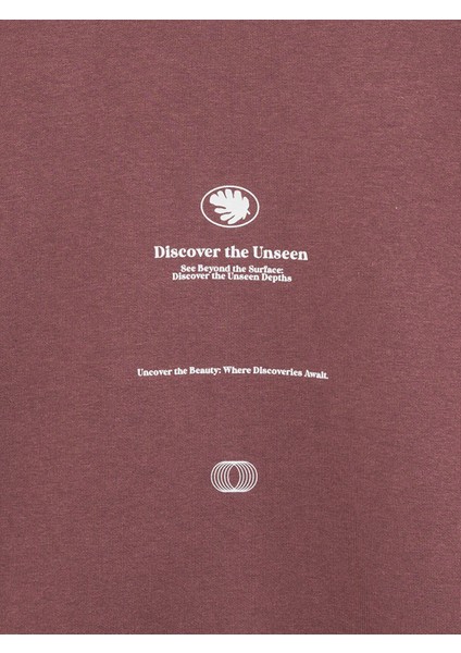 Yeni Sezon Standart Kalıp Bisiklet Yaka Baskılı Erkek Kalınsweatshirt modelleri