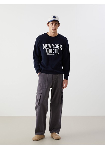 Yeni Sezon Rahat Kalıp Gabardin Erkek Kargo Pantolon