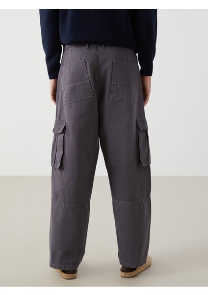 Yeni Sezon Rahat Kalıp Gabardin Erkek Kargo Pantolon fırsatları