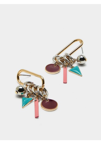 Geometrik Detaylı Küpe