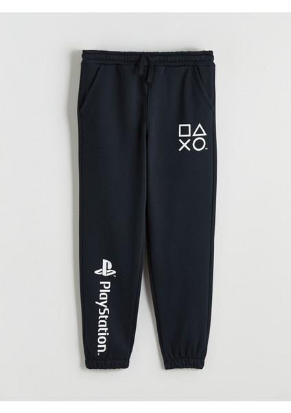 Yeni Sezon Beli Lastikli Playstation Baskılı Erkek Çocuk Jogger Eşofman Altı
