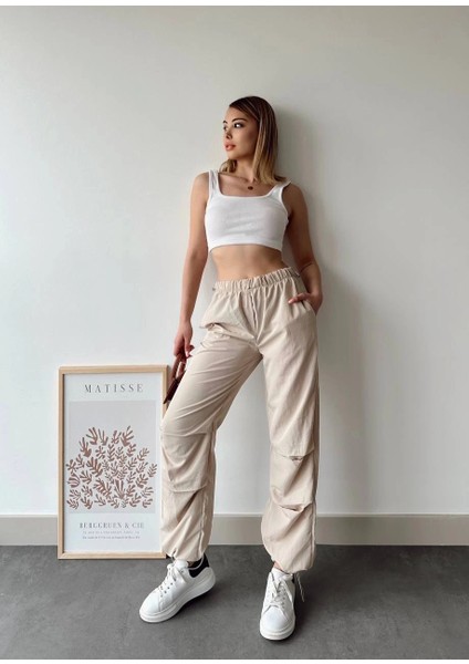Lvsqvr Paraşüt Pantolon Bej (Beden: L)