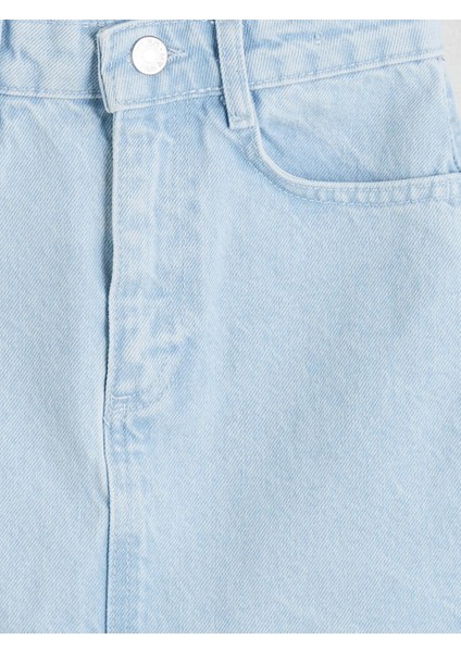 Yeni Sezon Beli Ayarlanabilir Lastikli Kız Çocuk Jean Etek modelleri