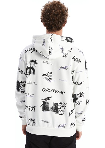 Yeni Sezon Uzun Kollu Baskılı Erkek Kalın Hoodie fırsatları