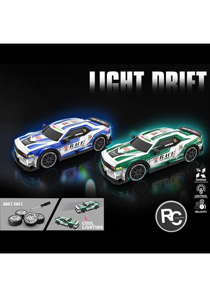 Full Fonksiyon LED Işıklı Gövde 1:20 Rc Drift Araba Şarjlı Uzaktan Kumandalı Yarış Arabası fiyatları