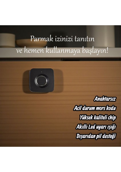 Parmak Izi ile Açılan Akıllı Mobilya Çekmece & Dolap Kilidi fiyatları