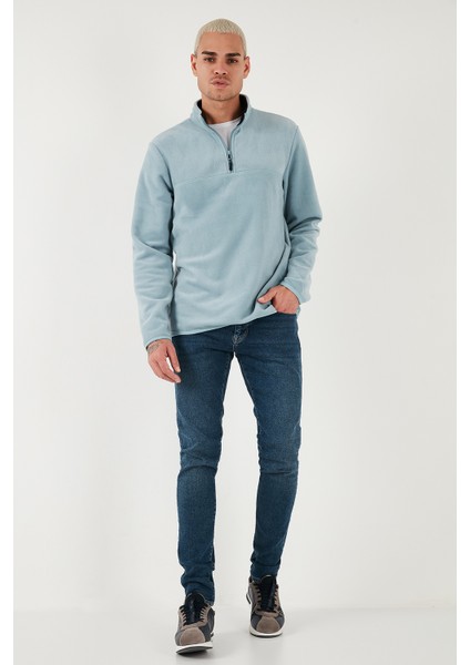 Slim Fit Anti-Pilling Tüylenme Yapmayan Bato Yaka Kışlık Şardonlu Polar Erkek Polar 5906001 fiyatları