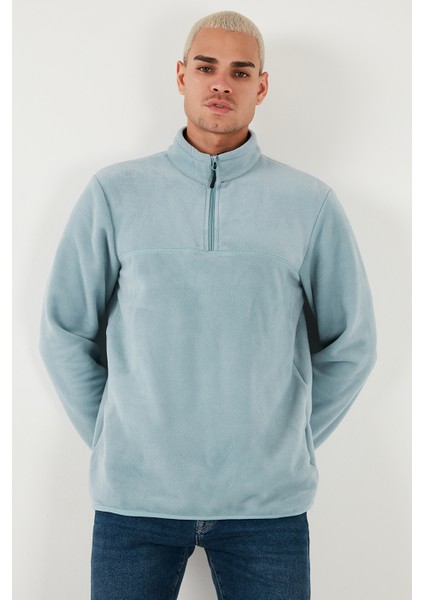 Slim Fit Anti-Pilling Tüylenme Yapmayan Bato Yaka Kışlık Şardonlu Polar Erkek Polar 5906001 modelleri