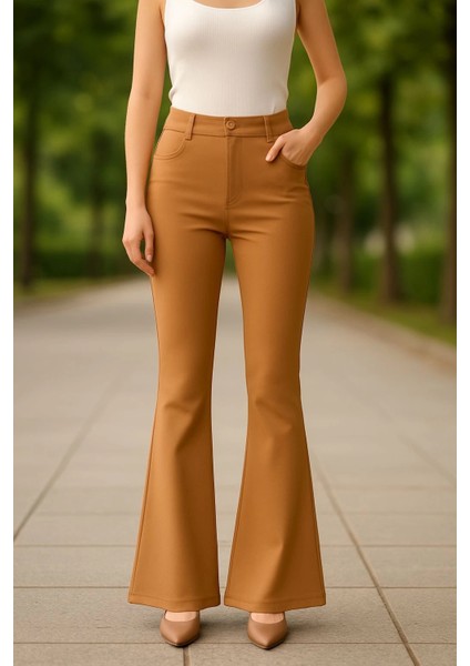 Lvsqvr Atlas Palazzo Pantolon Kamel Camel (Beden: M)