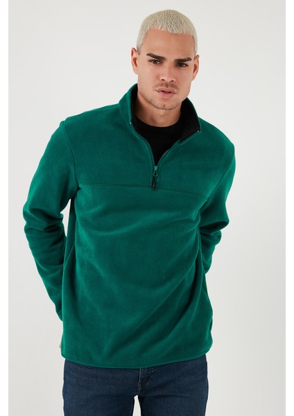 Slim Fit Anti-Pilling Tüylenme Yapmayan Bato Yaka Kışlık Şardonlu Polar Erkek Polar 5906001 modelleri