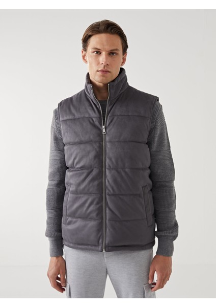 Yeni Sezon Slim Fit Dik Yaka Erkek Şişme Yelek