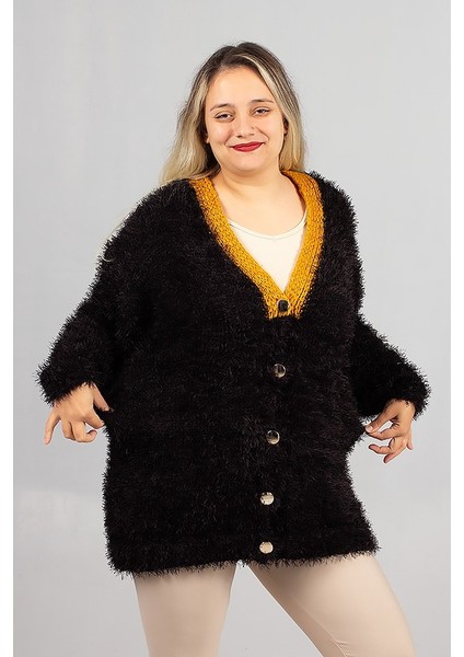 Sakallı Triko Oversize Hırka – Yumuşacık Doku, Rahat Oversize Kalıp, Şık Kış Stili fırsatları