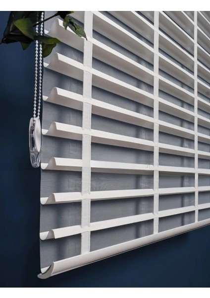 Picasso Shadow Silüet Kumaş Jaluzi Store Perde, Alüminyum Kasalı Yüksek Kaliteli - Krem 5464XSHADOW